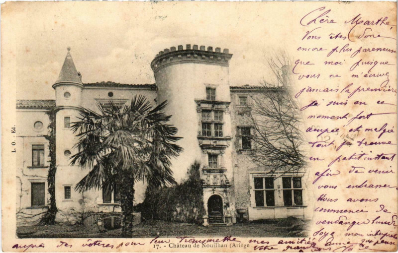 Carte postale ancienne Chateau de Nouilhan Ariege