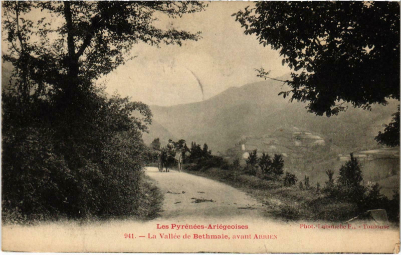 Carte postale ancienne La Vallée de Bethmale Ariege à Bethmale