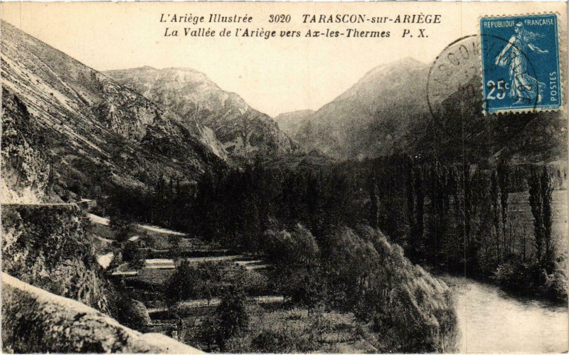 Carte postale ancienne Tarascon Le Vallée Ariege