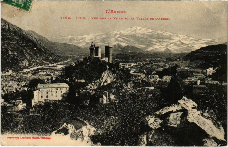 Carte postale ancienne Vue sur la Ville Ariege