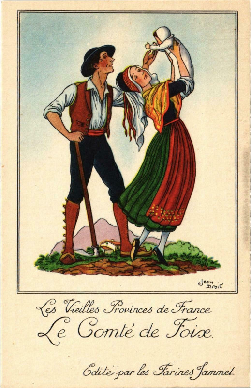 Carte postale ancienne Le Comté de Foise Ariege