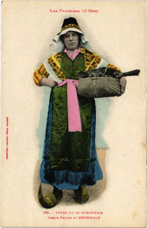 Carte postale ancienne Types du Saint-Gironnais Ariege