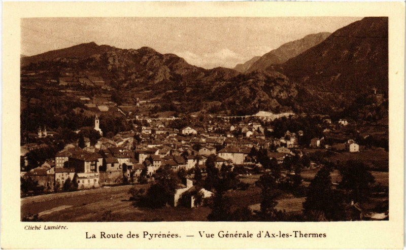 Carte postale ancienne La Route des Pyrénées Ariege