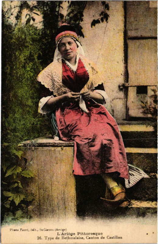 Carte postale ancienne Type de Bethmalaise Ariege