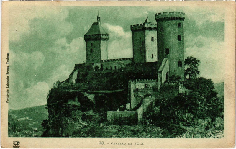 Carte postale ancienne Chateau de Foix Ariege à Foix