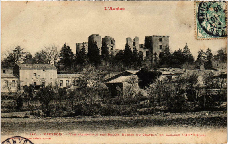 Carte postale ancienne Mirepoix Vue d'Ensemble Ariege à Mirepoix
