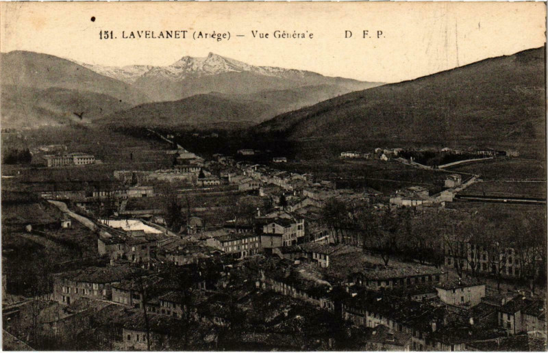 Carte postale ancienne Lavelanet Vue générale Ariege à Lavelanet
