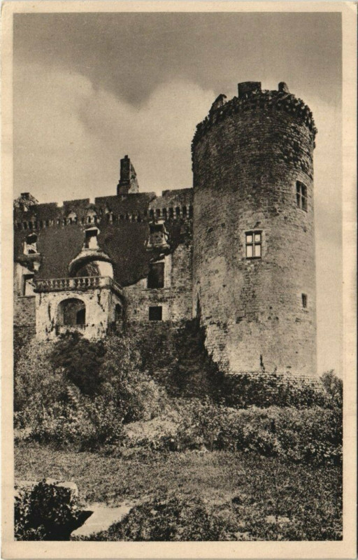 Carte postale ancienne Chateau de Castelnau - Detali de la facade, au Nord