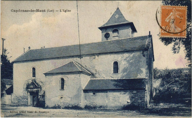 Carte postale ancienne Capdenac-le Haut - L'Eglise à Capdenac