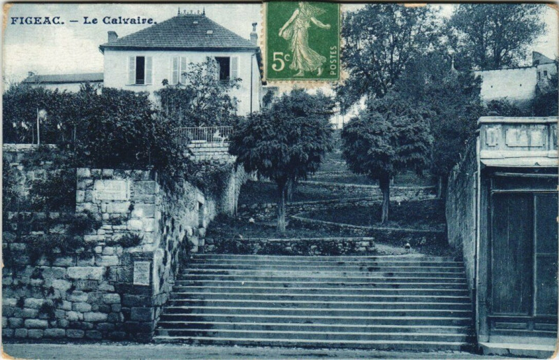 Carte postale ancienne Figeac - Le Calvaire à Figeac