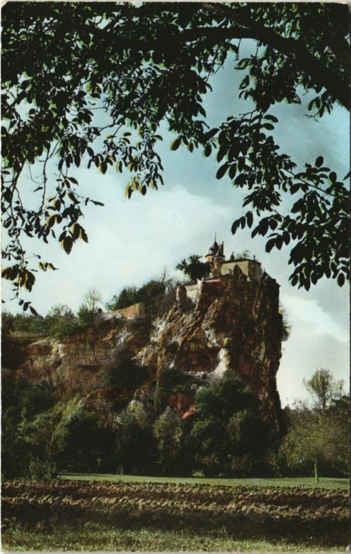 Carte postale ancienne Chateau de Belcastel (Vallee de la Dordogne)