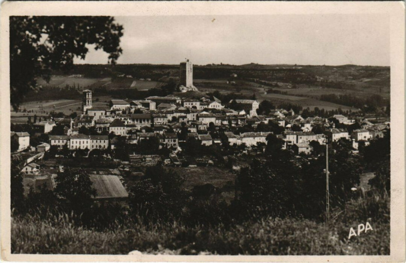 Carte postale ancienne Montcuq Vue Panoramique