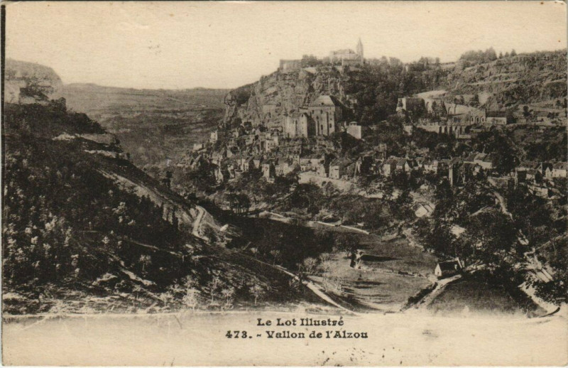 Carte postale ancienne Le Lot Illustre Vallon de l'Alzon