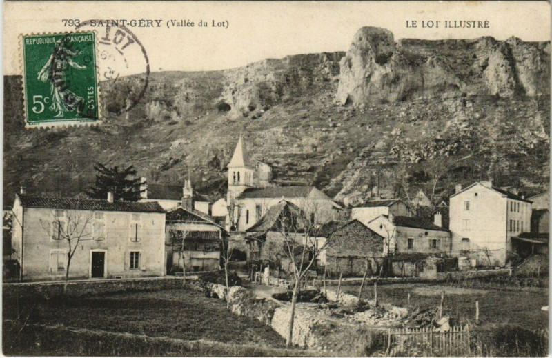 Carte postale ancienne Saint-Gery (Vellee de Lot)