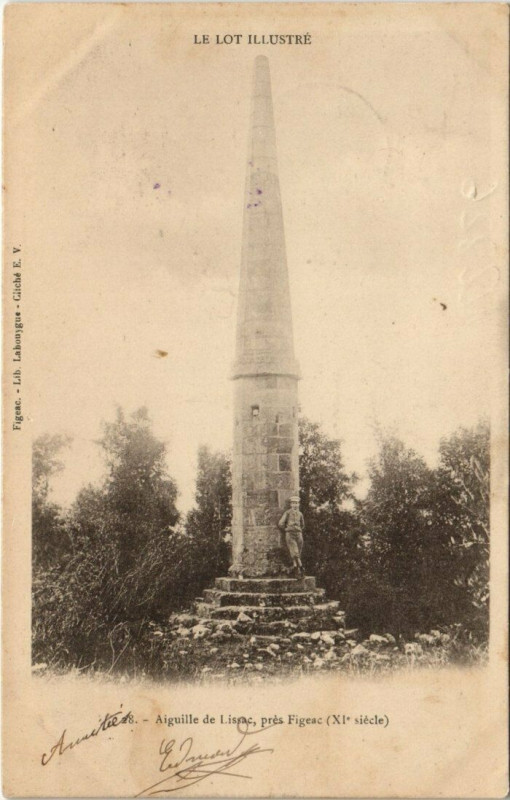 Carte postale ancienne Aiquillede Lissac, pres Figeac (Xi siecle) à Figeac