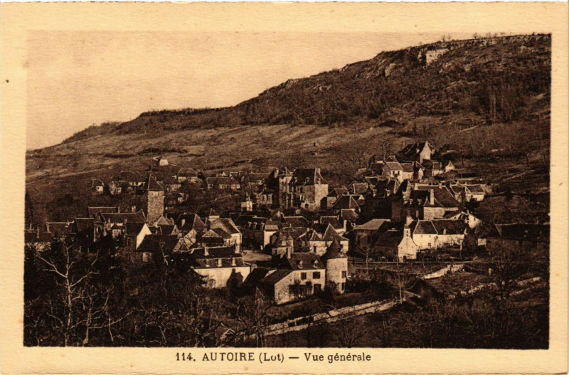 Carte postale ancienne Autoire - Vue générale à Autoire