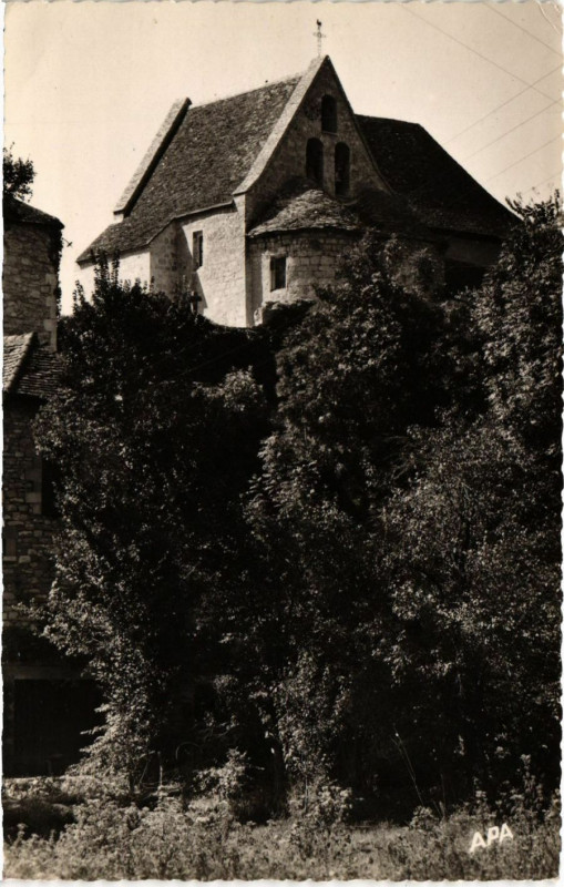 Carte postale ancienne Creysse - L'Eglise (Xii s.) à Creysse