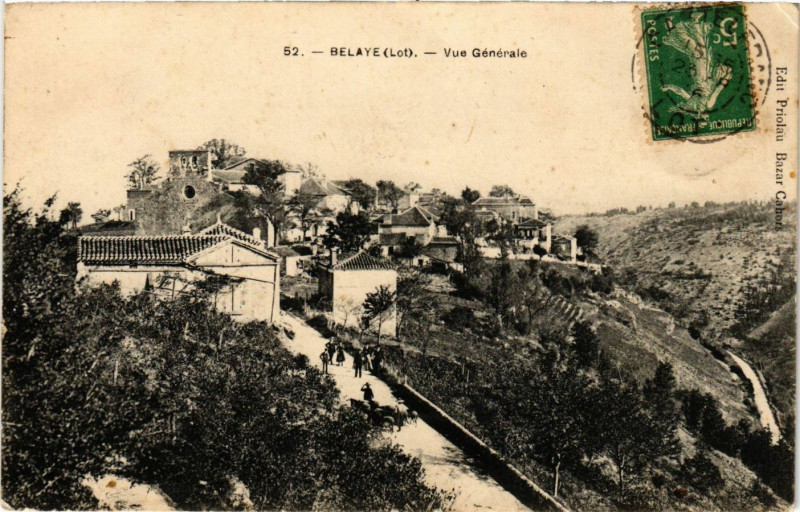 Carte postale ancienne Belaye - Vue générale à Bélaye