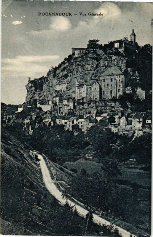 Carte postale ancienne Rocamadour - Vue générale à Rocamadour