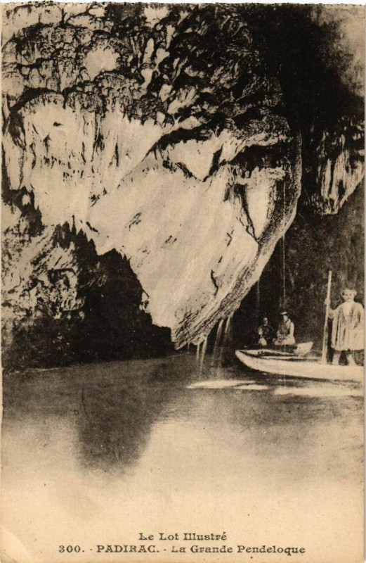 Carte postale ancienne Le Lot Illustre - Padirac - La Grande Pendeloque à Padirac