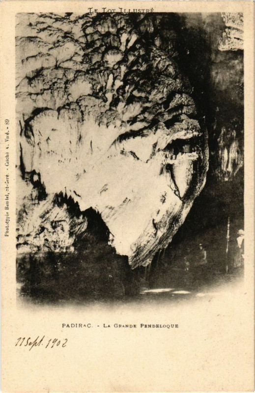 Carte postale ancienne Le Lot Illustre - Padirac - La Grande Pendeloque à Padirac