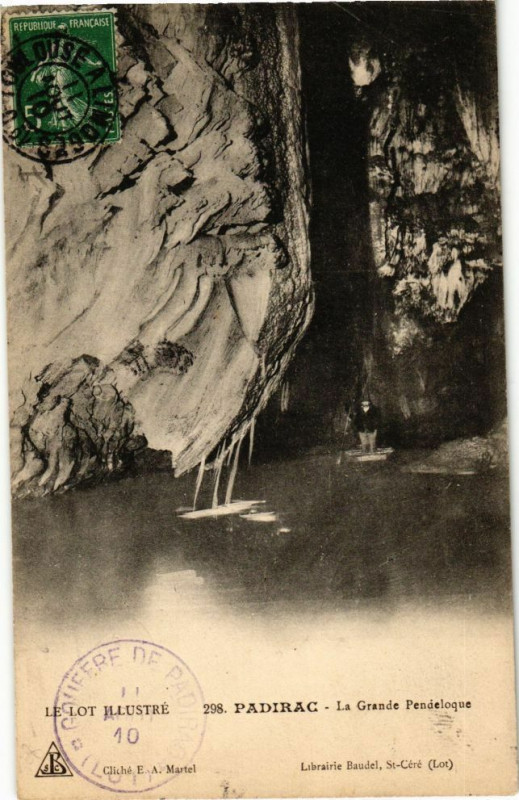 Carte postale ancienne Le Lot Illustre - Padirac - La Grande Pendeloque à Padirac