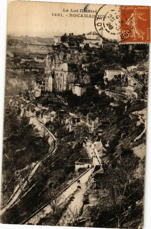 Carte postale ancienne Le Lot Illustre - Rocamadour à Rocamadour