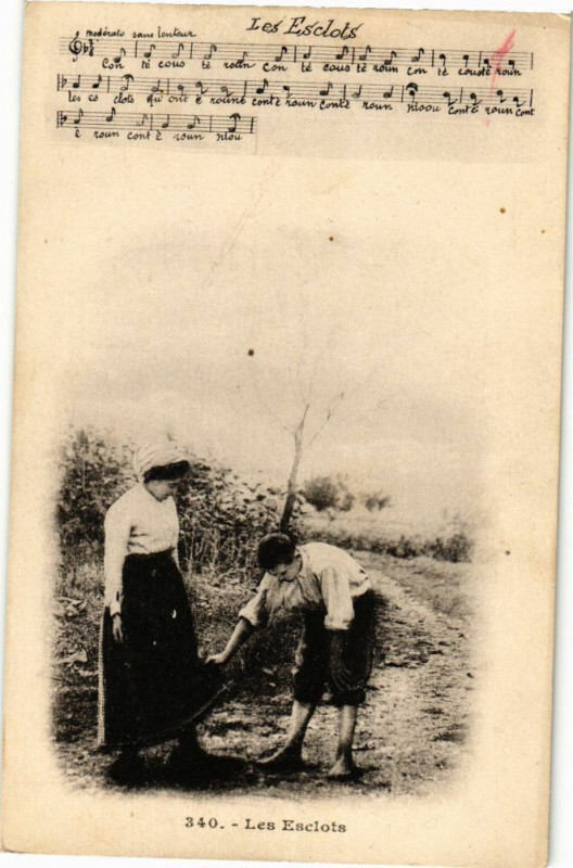 Carte postale ancienne Les Esclots -