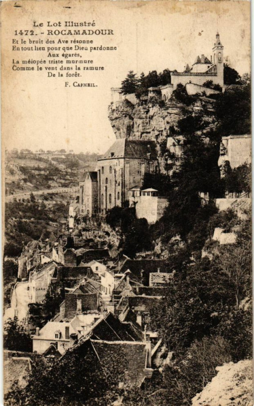 Carte postale ancienne Le Lot Illustre - Rocamadour à Rocamadour