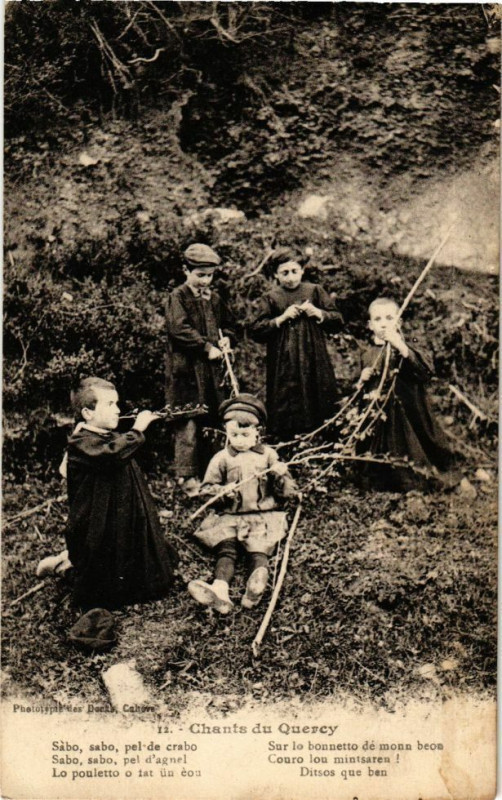 Carte postale ancienne Chants du Quercy