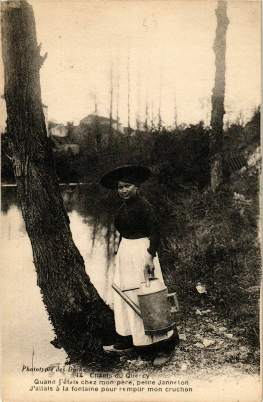 Carte postale ancienne Chants du Quercy