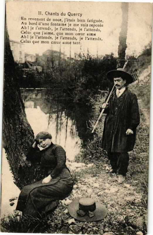Carte postale ancienne Chants du Quercy