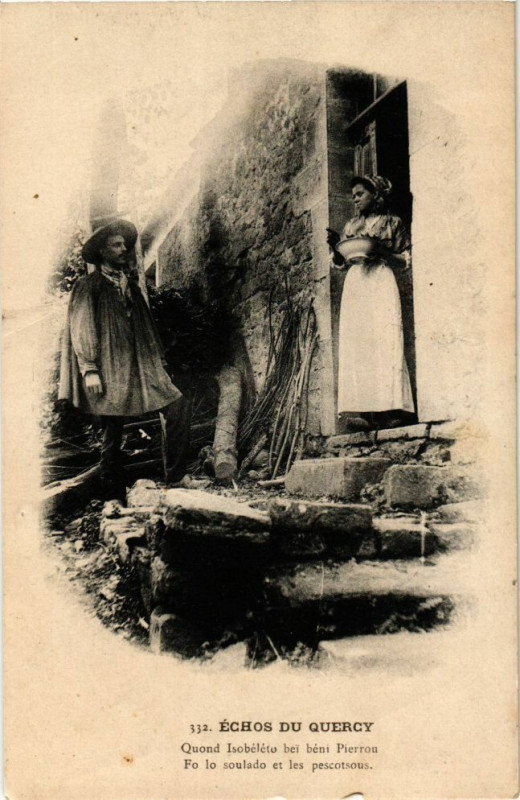 Carte postale ancienne Echos du Quercy