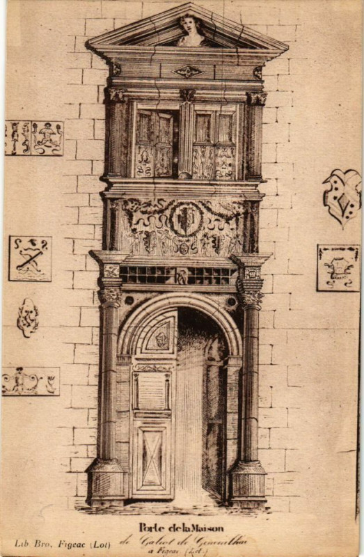 Carte postale ancienne Porte de la Maison