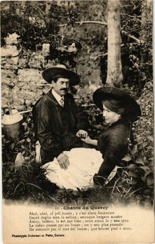 Carte postale ancienne Chants du Quercy