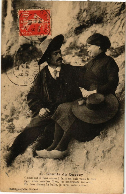 Carte postale ancienne Chants du Quercy