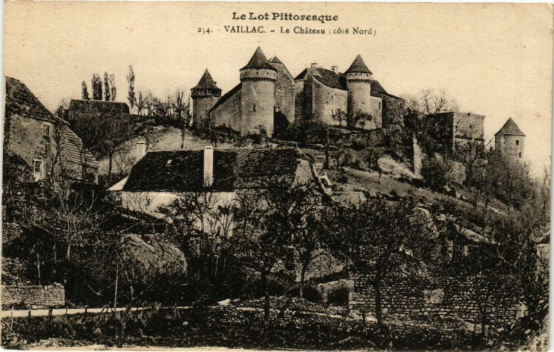 Carte postale ancienne Le Lot Pittoresque - Vaillac - Le Chateau (cote Nord)