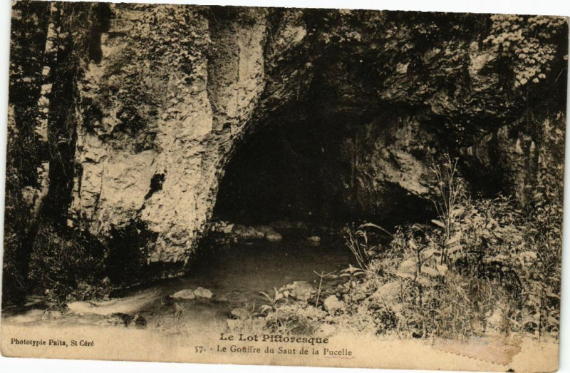 Carte postale ancienne Le Lot Pittoresque - Le Gouffre de Saut de la Pacelle