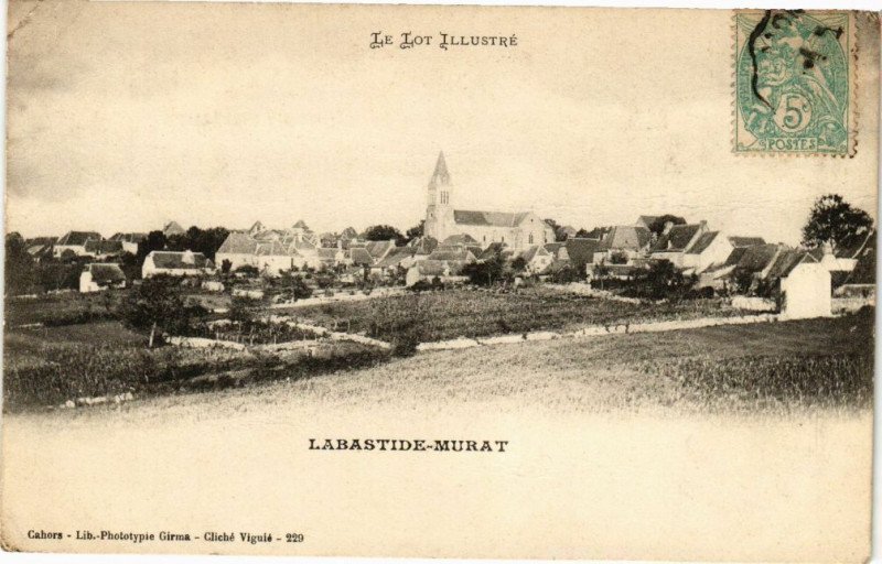 Carte postale ancienne Le Lot illustre - Labastide-Murat