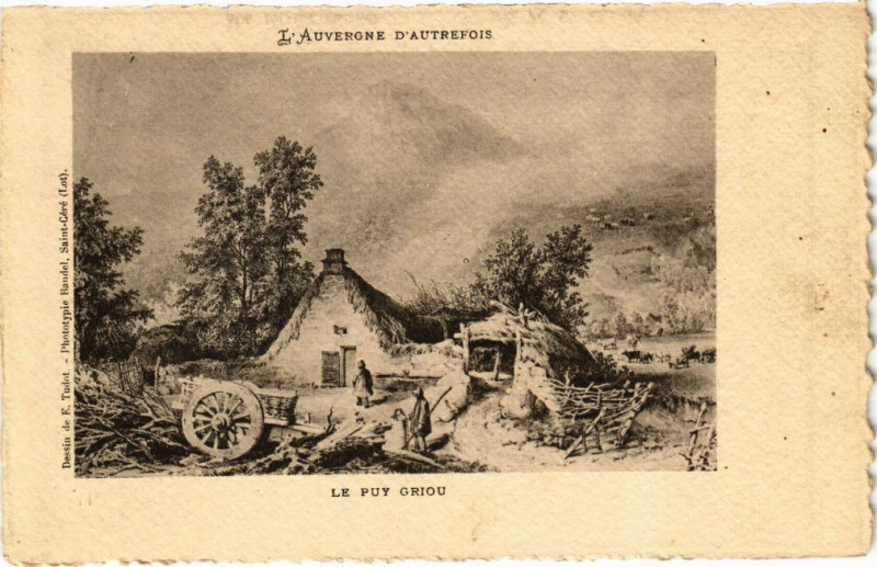 Carte postale ancienne L'Auvergne d'Autrefois - Le Puy Griou