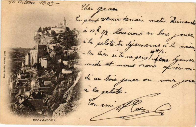 Carte postale ancienne Rocamadour à Rocamadour