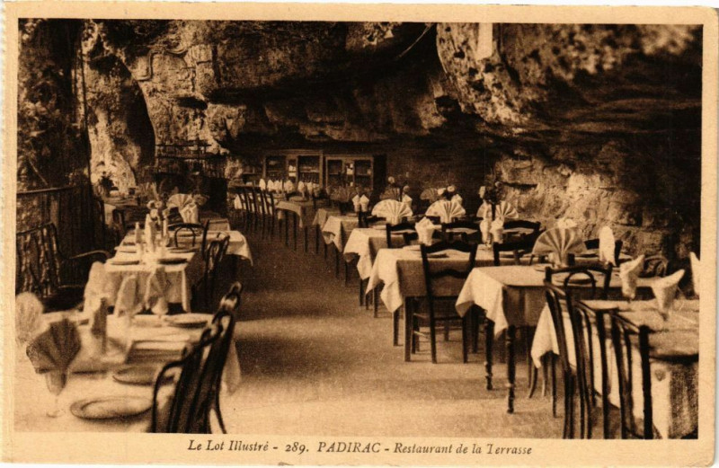 Carte postale ancienne Restaurant de la Terrasse à Padirac