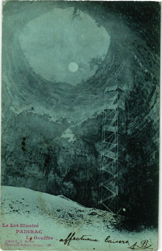 Carte postale ancienne Padirac-Le Gouffre à Padirac