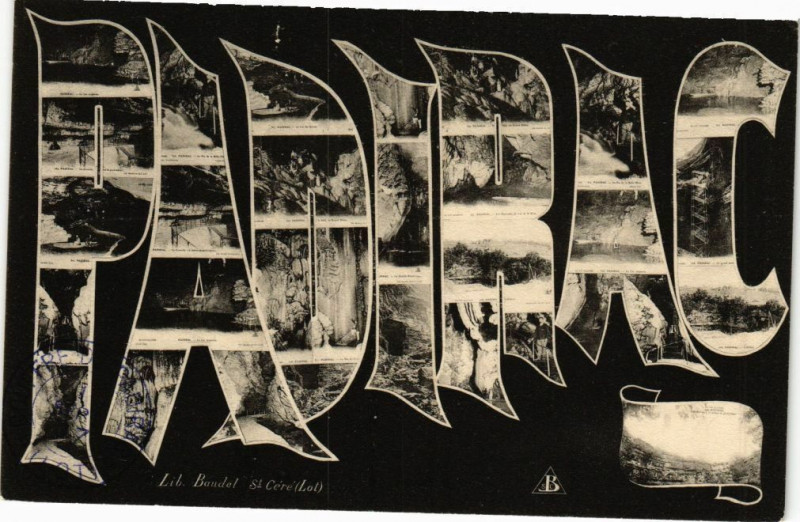 Carte postale ancienne Padirac à Padirac