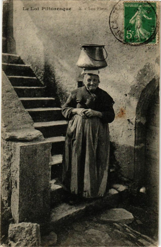Carte postale ancienne Le Lot Pittoresque-Lou Flotzi