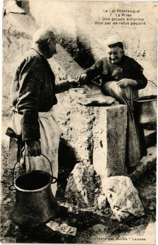 Carte postale ancienne La prise uno picado Vittorino-Ocoi par de refus pecaire