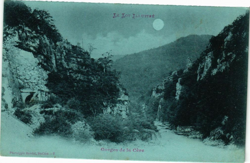 Carte postale ancienne Gorges de la Cere
