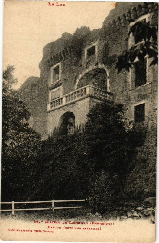 Carte postale ancienne Chateau de Castelmau-Balcon