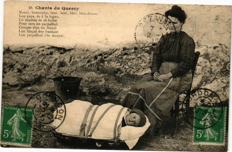 Carte postale ancienne Chants du Quercy