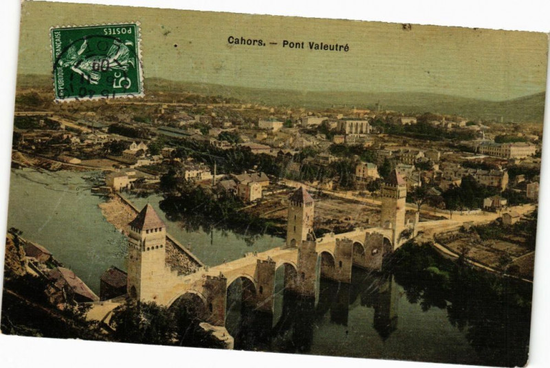 Carte postale ancienne Cahors-Pont Valeutre à Cahors